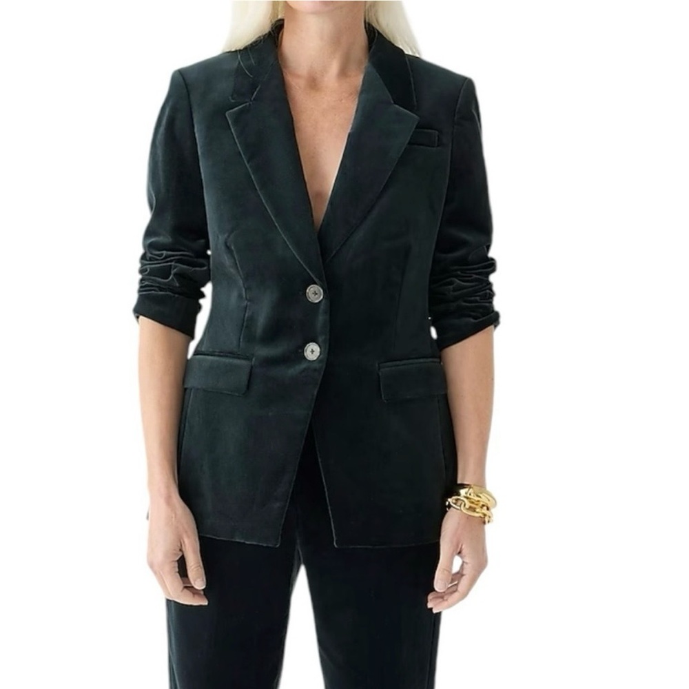 J. Crew Midnight Velvet Blazer - Picture 2 of 7